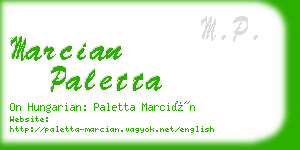 marcian paletta business card